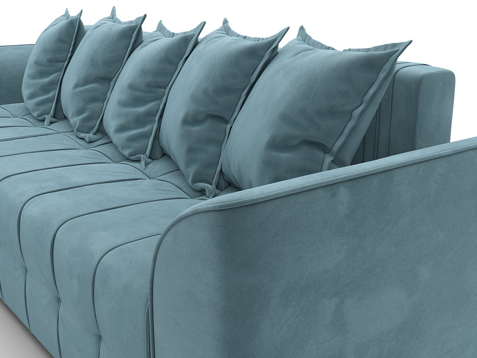 Диван угловой Лига-113 угол левый (seven 113 бирюзовый)