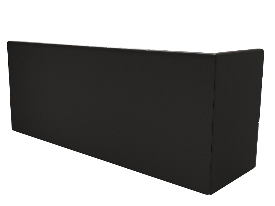 Диван кухонный прямой Бриз с углом слева (коричневый)