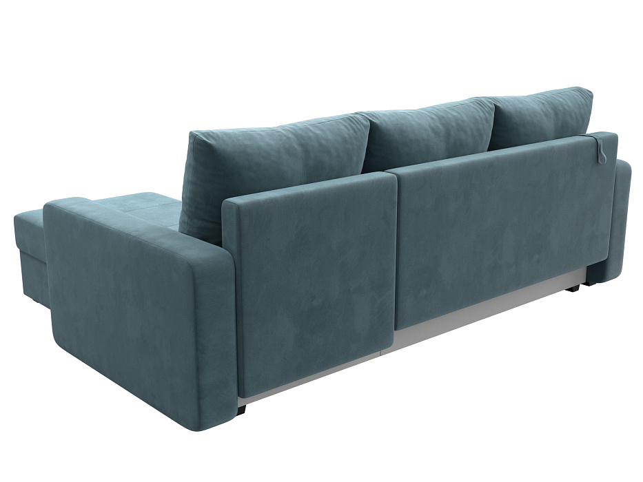 Диван угловой Ливерпуль Лайт правый угол (seven 113 бирюзовый)