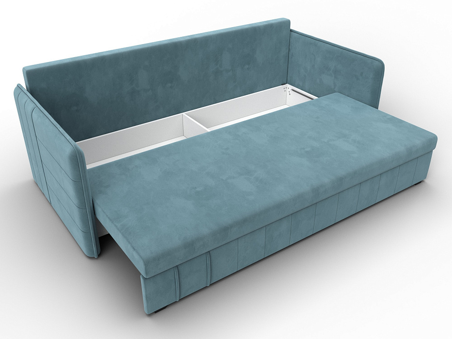 Диван прямой Слим (seven 113 бирюзовый)