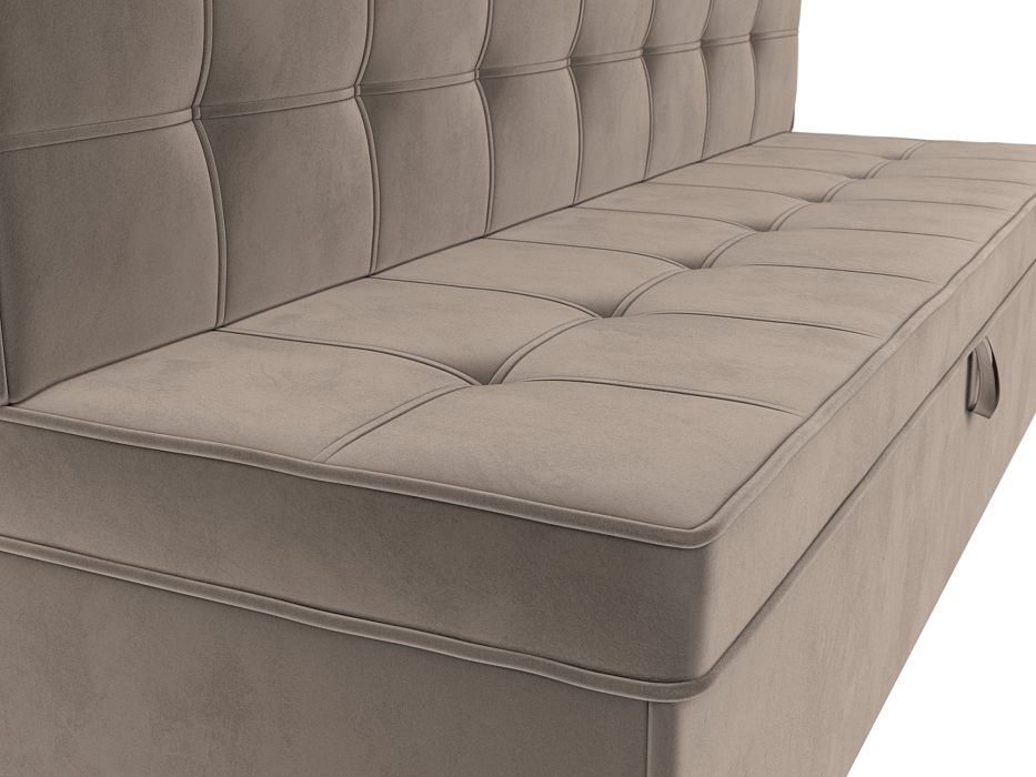 Диван кухонный прямой Техас (seven 727 коричневый)