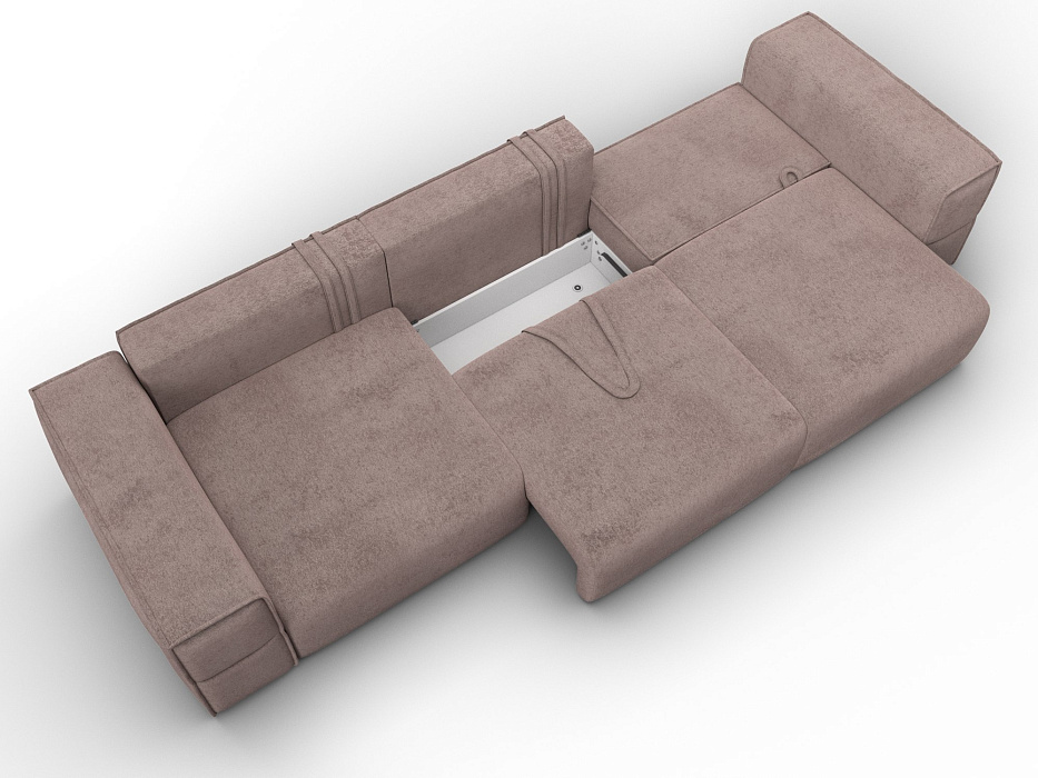 Диван прямой Лига-058 НПБ Лонг (tower 05 бежевый)