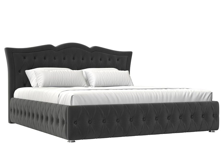 Кровать интерьерная Герда 200 (серый)