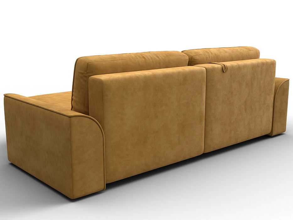 Диван угловой Лига-048 НПБ (brut 10 желтый)