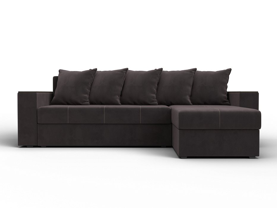 Диван угловой Дубай Лайт угол универсальный (seven 727 коричневый)