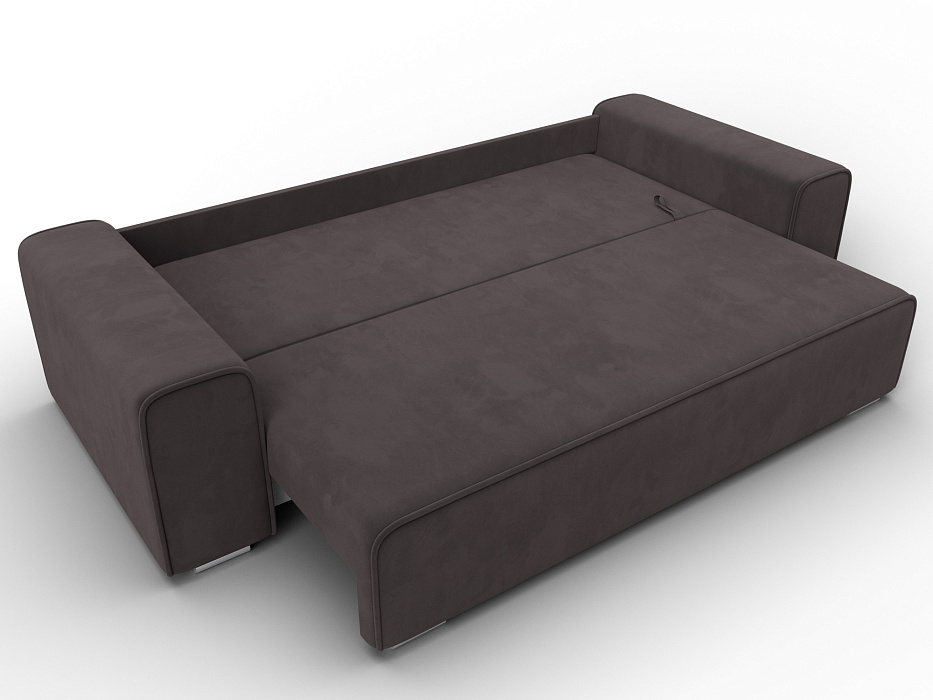 Диван прямой Лига-029 (seven 727 коричневый)