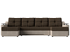 П-образный диван Сенатор (коричневый\бежевый цвет)