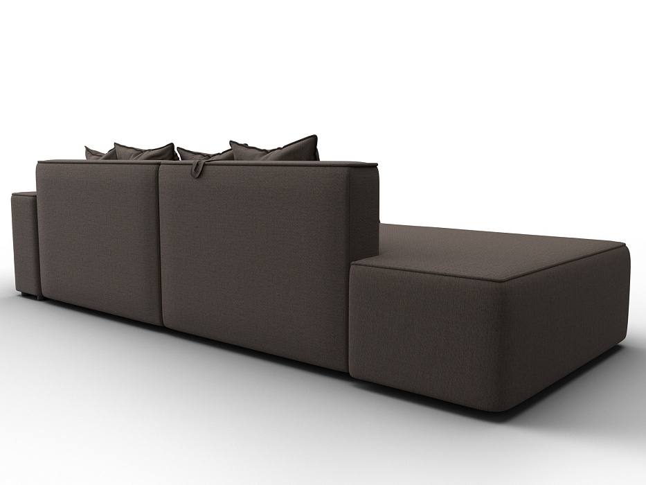 Диван угловой Лига-079 угол правый (амур 05 коричневый)