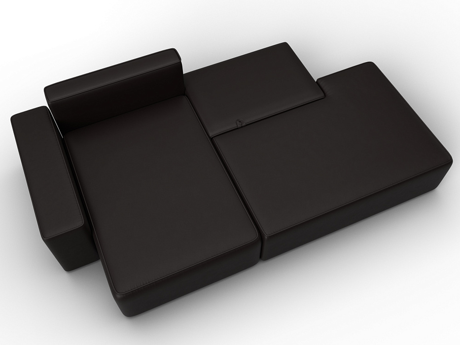 Диван угловой Лига-079 угол левый (grifon 12 коричневый)