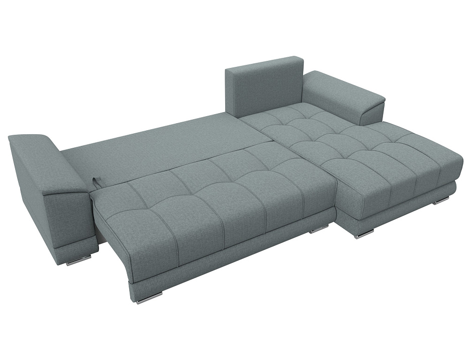 Диван угловой НордСтар правый угол (амур 07 серый)