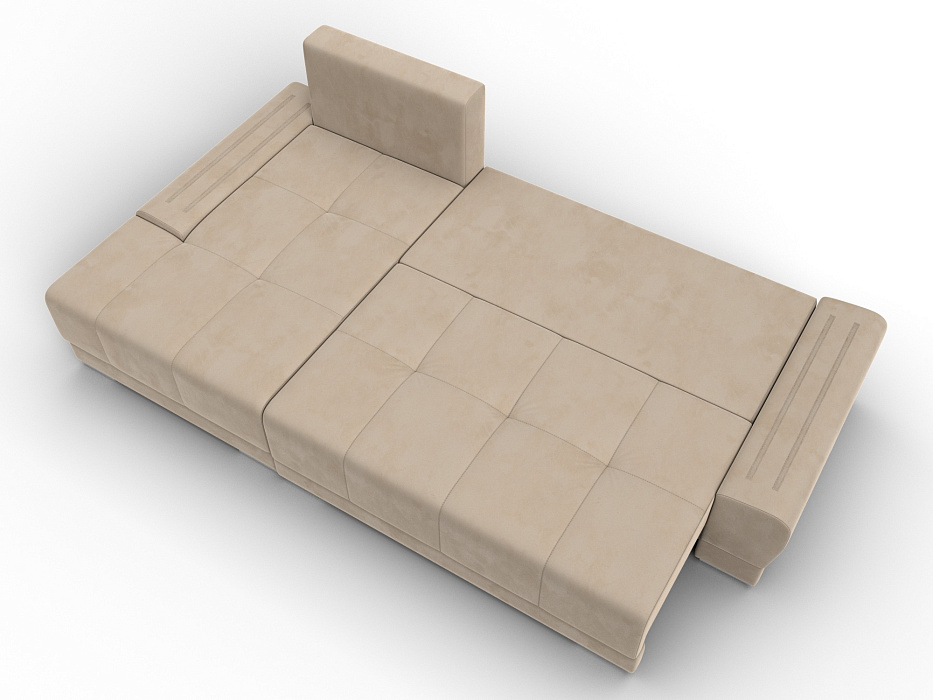 Диван угловой Лига-119 угол левый (seven 729 бежевый)