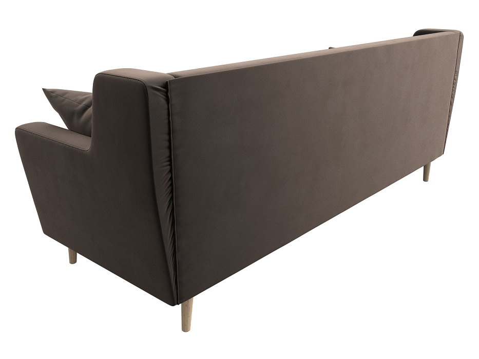 Диван кухонный прямой Брайтон 3 (seven 727 коричневый)