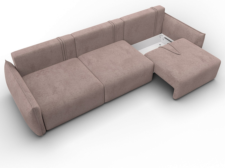 Диван прямой Лига-051 НПБ Лонг (tower 05 бежевый)