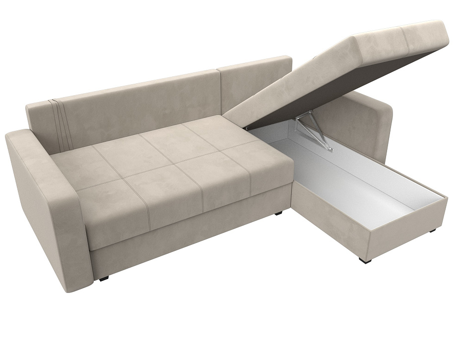 Диван угловой Ливерпуль Лайт правый угол (бежевый)