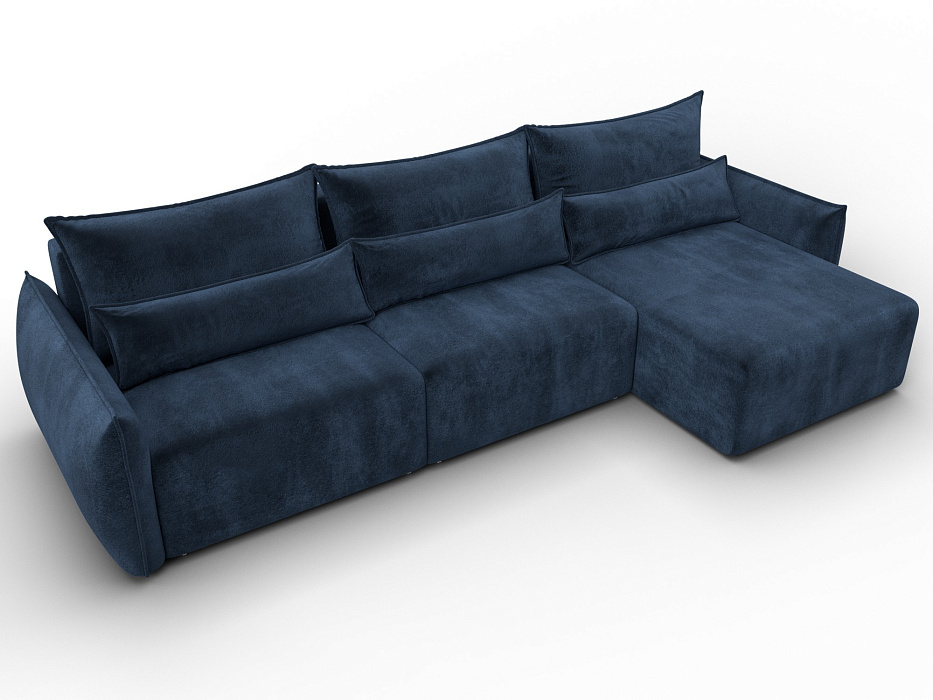 Диван угловой Лига-051 НПБ Лонг угол универсальный (tower 13 синий)