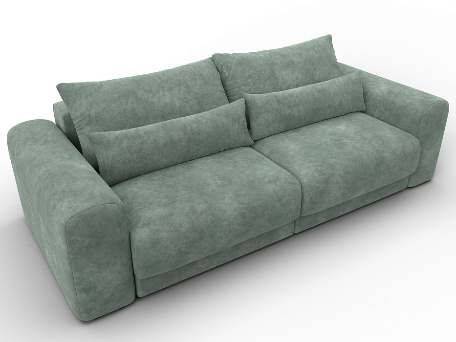 Диван прямой Лига-056 НПБ (brut 08 зеленый)