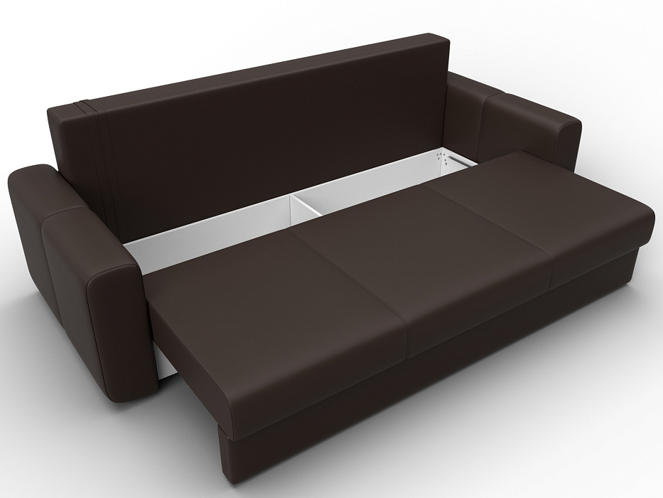 Диван прямой Лига-031 (коричневый)