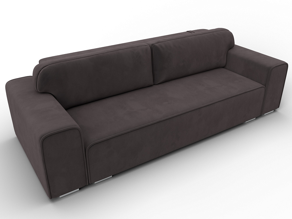 Диван прямой Лига-029 (seven 727 коричневый)