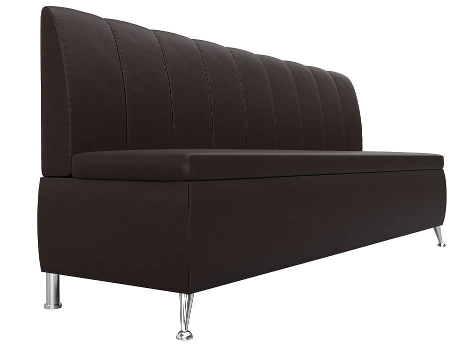 Диван кухонный прямой Кантри (коричневый)