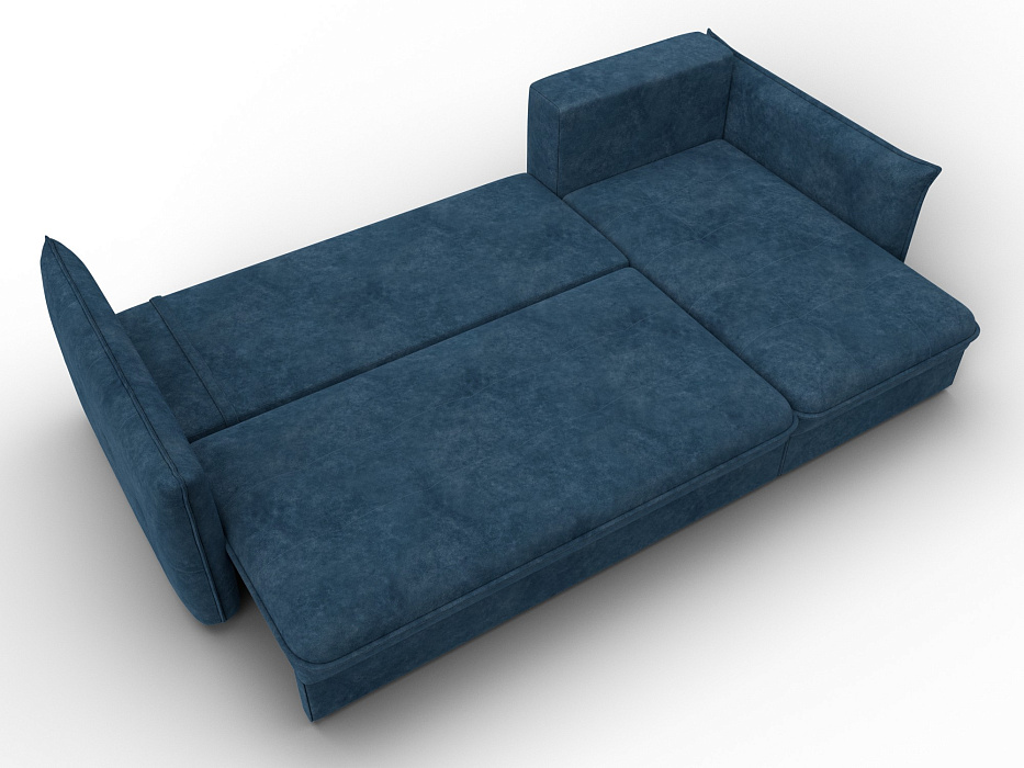 Диван угловой Лига-100 НПБ угол универсальный (brut 11 синий)
