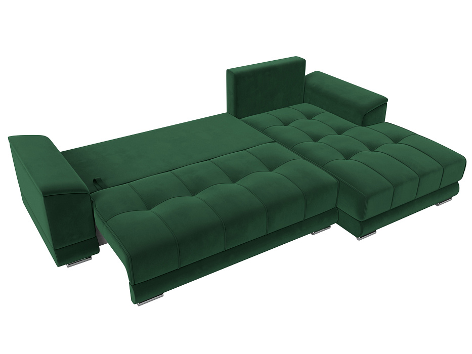 Диван угловой НордСтар правый угол (seven 626 зеленый)