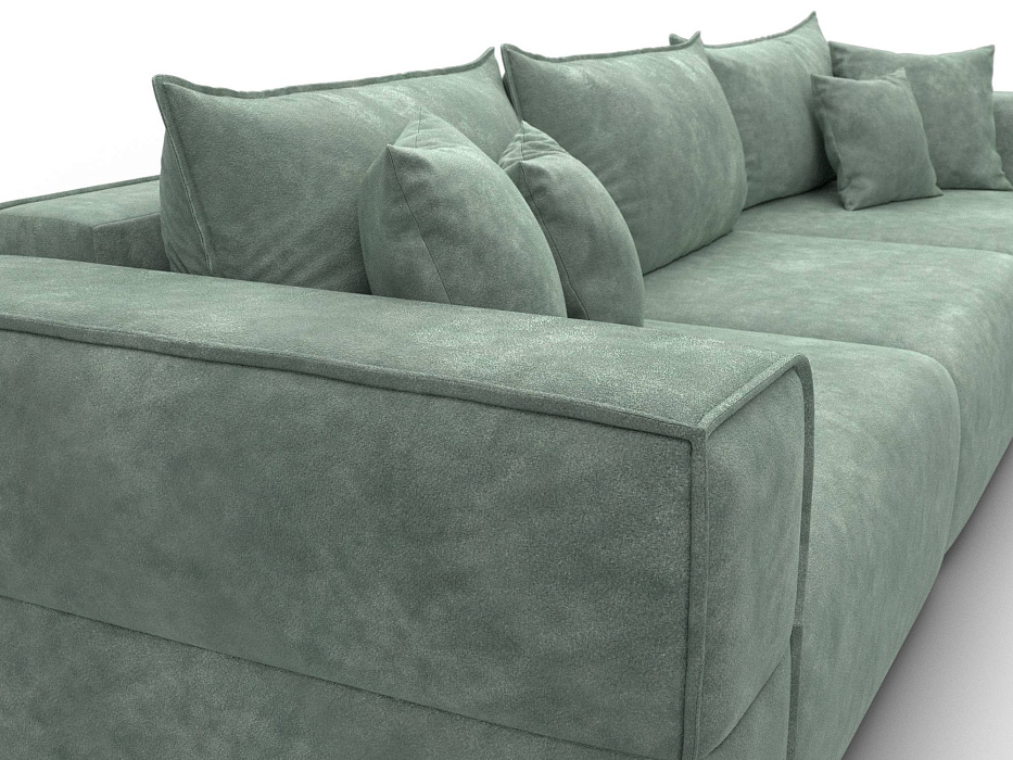 Диван прямой Лига-058 НПБ Лонг (brut 08 зеленый)
