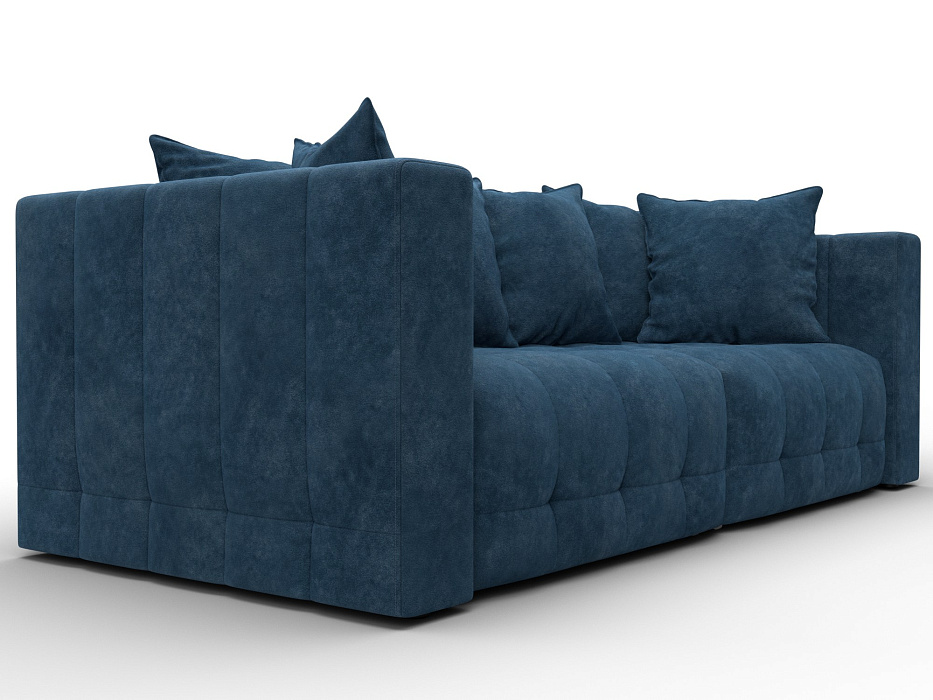 Диван прямой Лига-052 НПБ (brut 11 синий)
