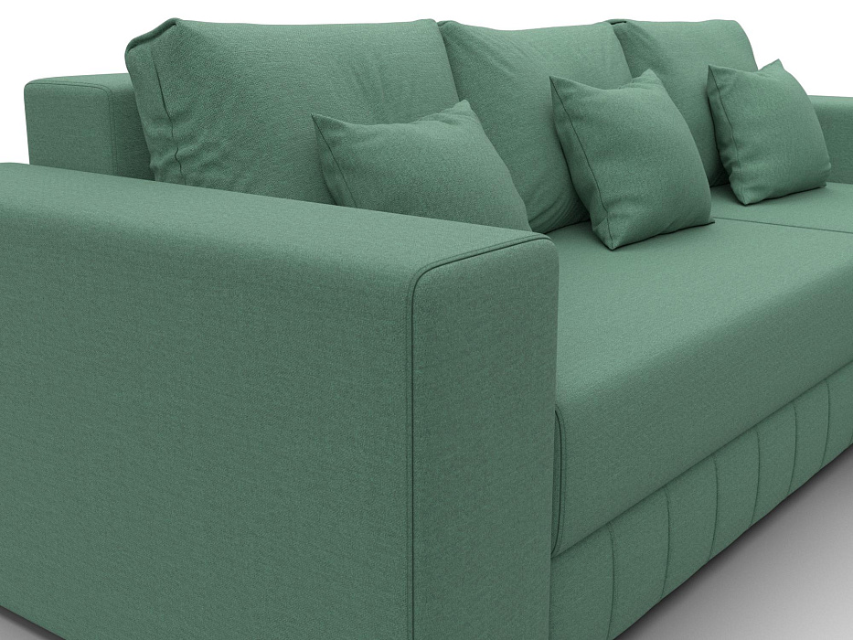 Диван угловой Лига-076 угол универсальный (амур 11 зеленый)