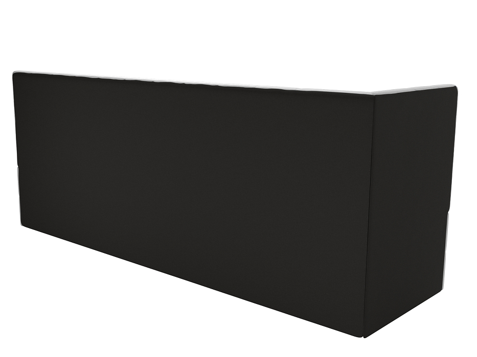 Диван кухонный прямой Бриз с углом слева (белый)