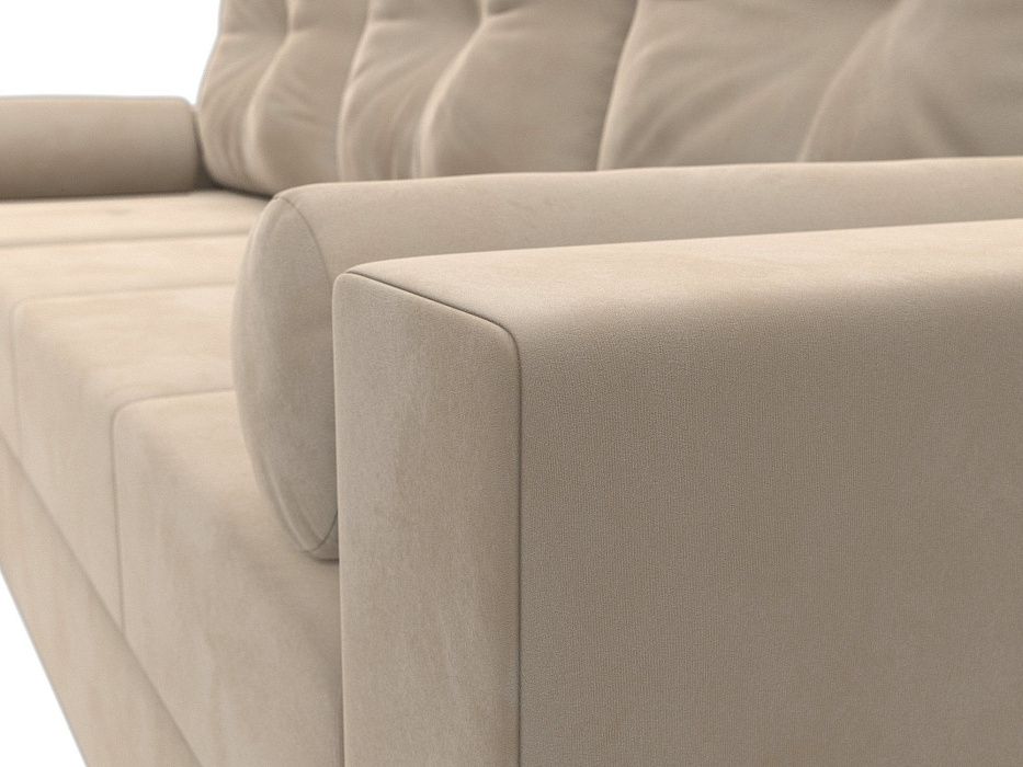 Диван угловой Верона Лайт левый угол (seven 729 бежевый)