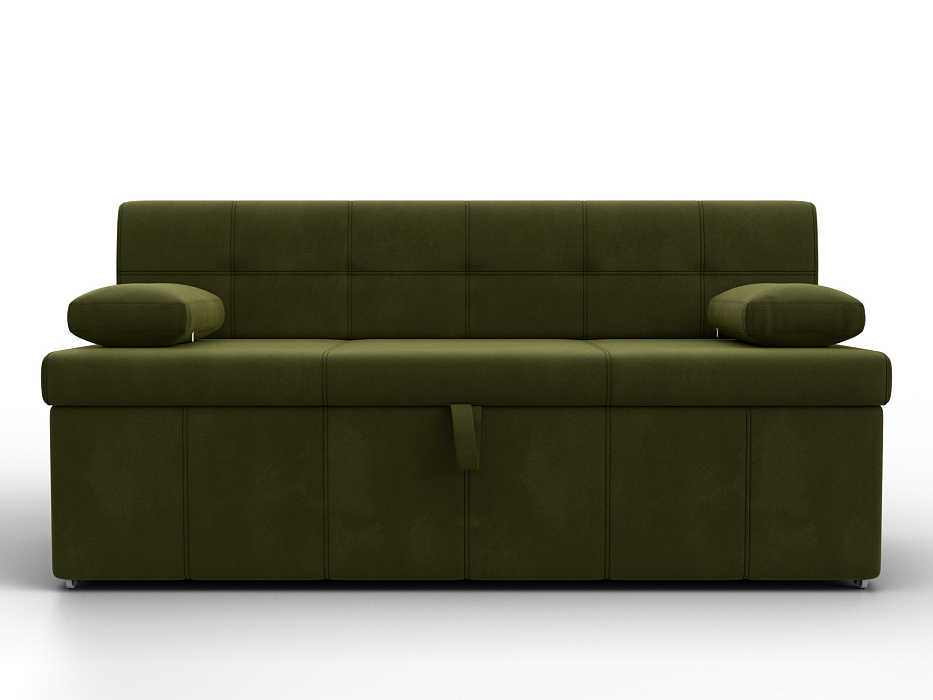 Диван кухонный прямой Лео (зеленый)