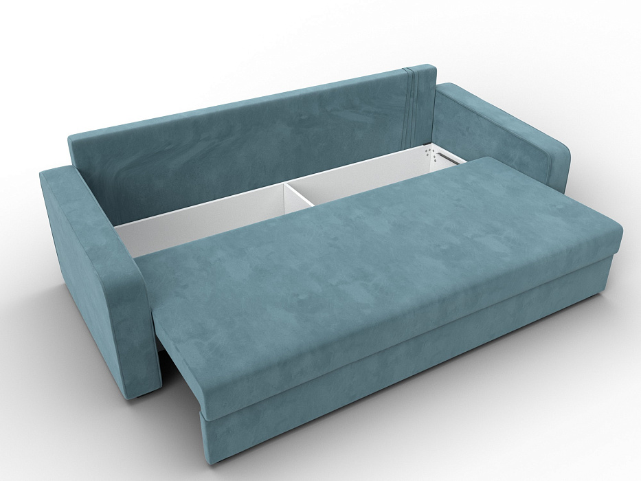 Диван прямой Лига-009 (seven 113 бирюзовый)