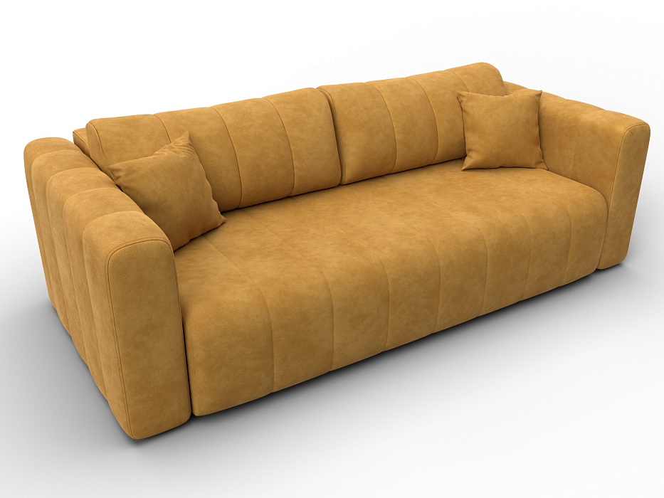 Диван прямой Лига-062 НПБ (brut 10 желтый)