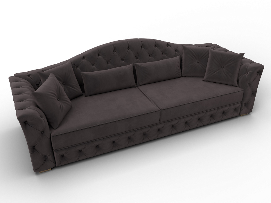 Диван прямой Артис (seven 727 коричневый)