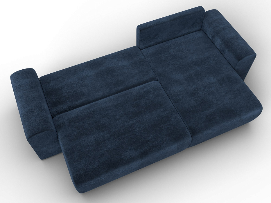 Диван угловой Лига-099 угол универсальный (tower 13 синий)