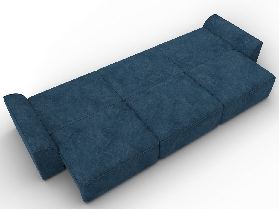 Диван прямой Лига-048 НПБ Лонг (brut 11 синий)