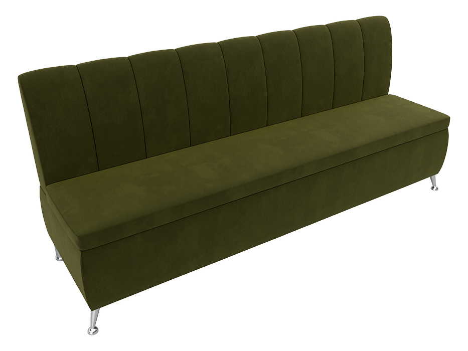 Диван кухонный прямой Кантри (зеленый)