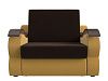 Прямой диван Меркурий 100 (коричневый\желтый)