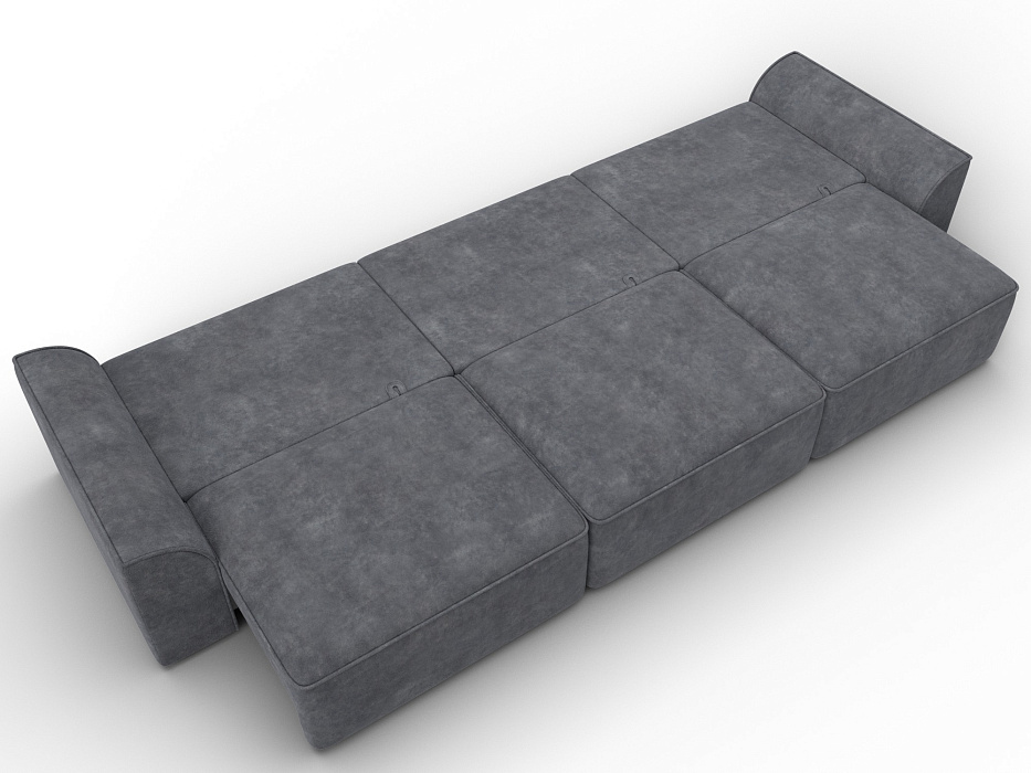 Диван прямой Лига-048 НПБ Лонг (brut 16 темно-серый)