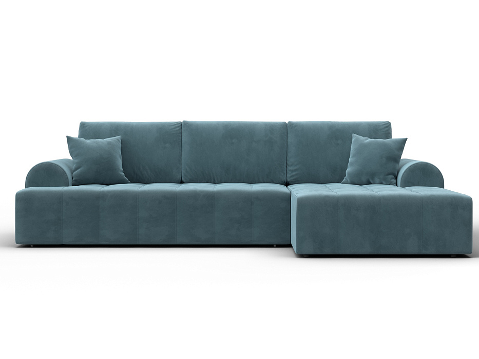 Диван угловой Лига-080 угол правый (seven 113 бирюзовый)