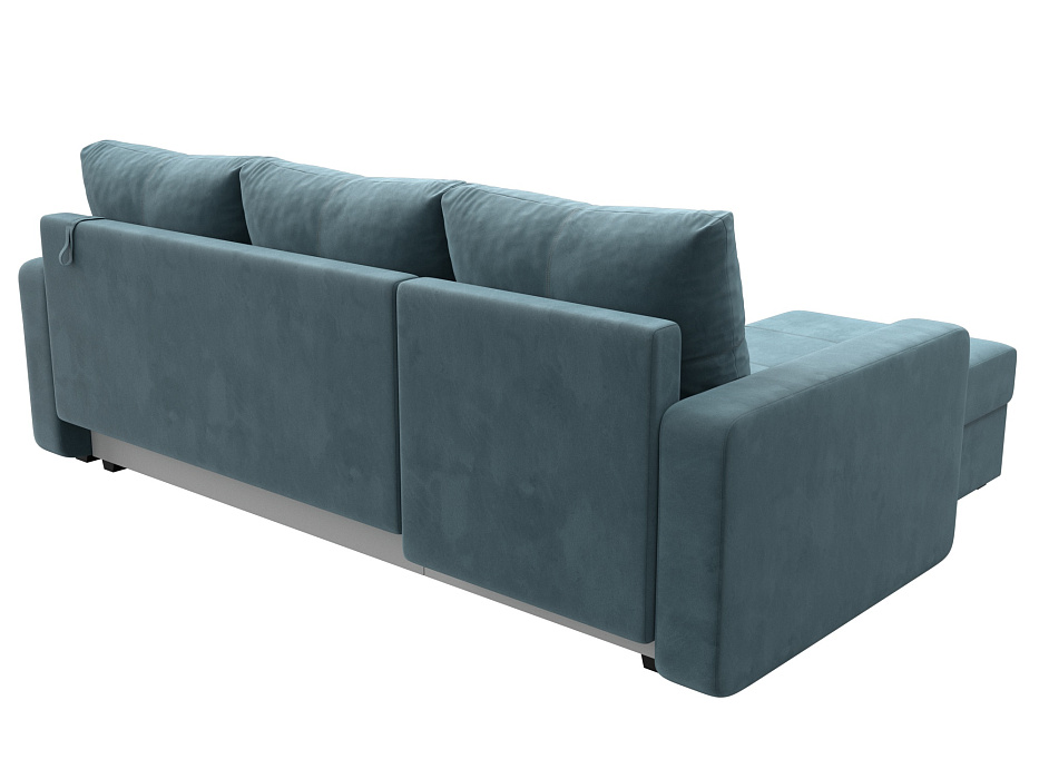 Диван угловой Ливерпуль Лайт левый угол (seven 113 бирюзовый)