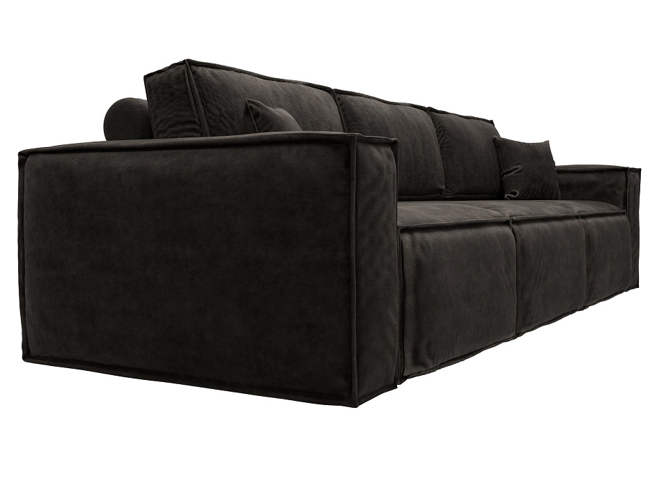 Диван прямой Лига-081 НПБ Лонг (brut 17 коричневый)