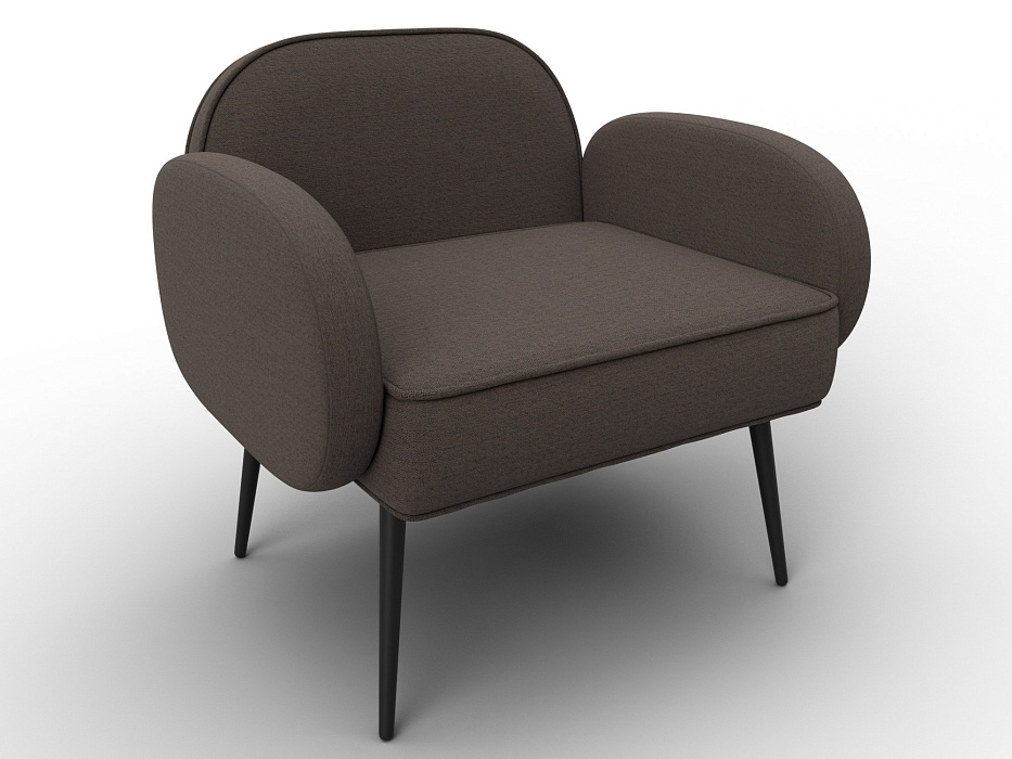 Кресло Лига-086 (рогожка амур 05 коричневый)