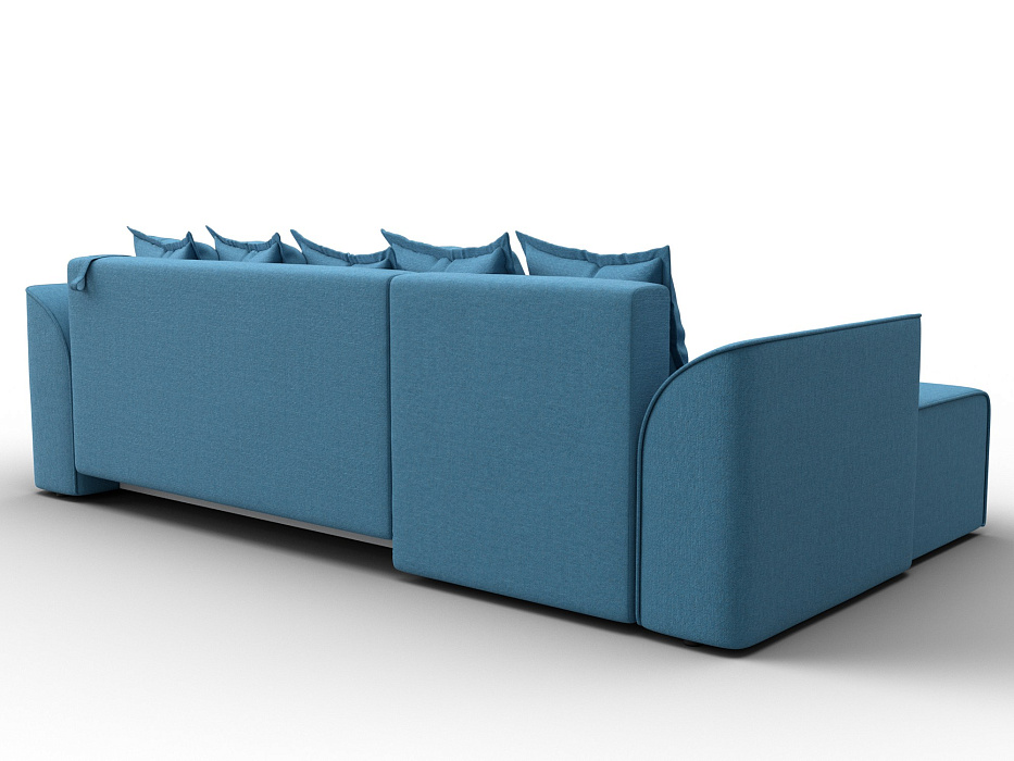 Диван угловой Лига-113 угол левый (амур 10 голубой)