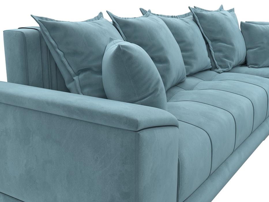 Диван угловой НордСтар правый угол (seven 113 бирюзовый)