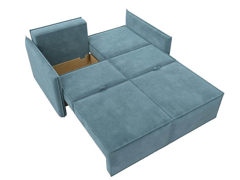 Диван прямой Либерти мини (seven 113 бирюзовый)