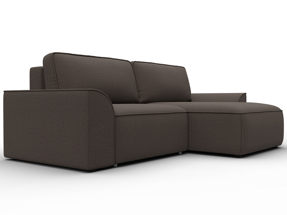 Диван угловой Лига-048 НПБ (амур 05 коричневый)