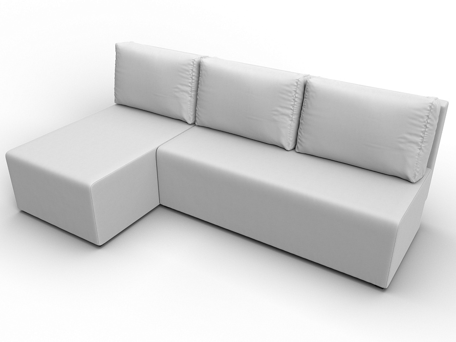 Диван угловой Поло левый угол (белый)
