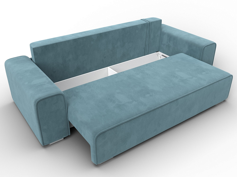 Диван прямой Лига-029 (seven 113 бирюзовый)