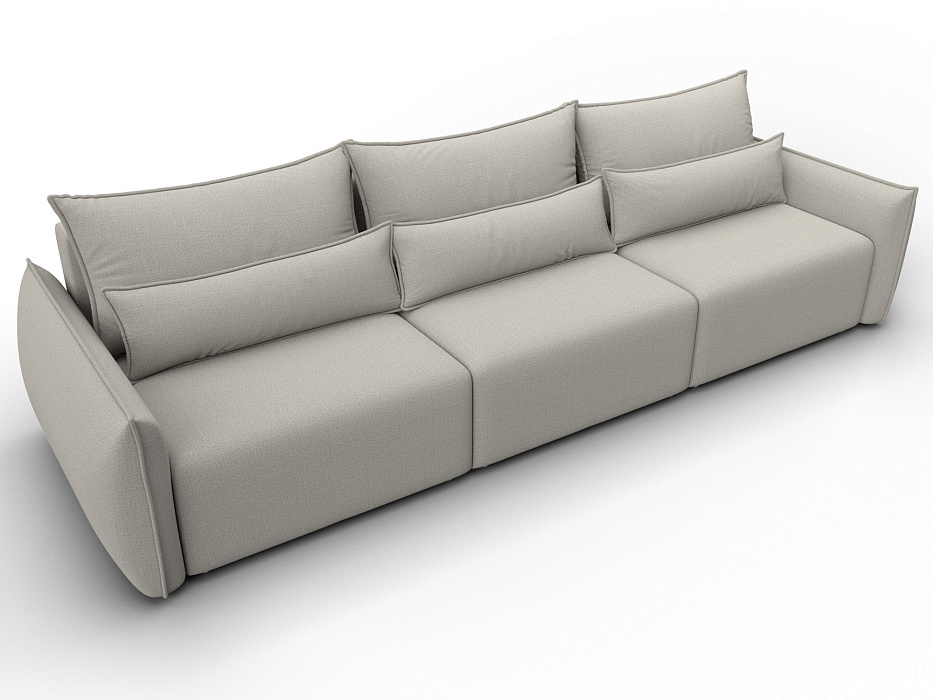 Диван прямой Лига-051 НПБ Лонг (амур 02 бежевый)